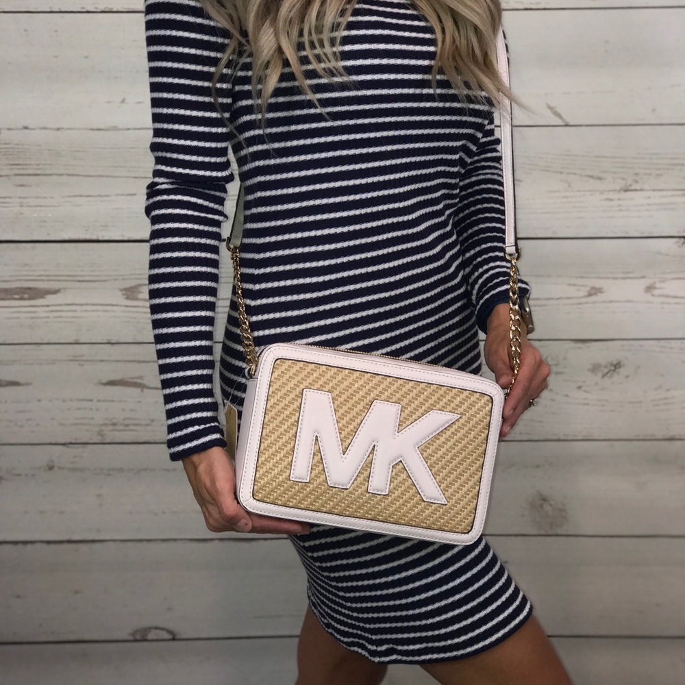Michael Kors Straw Python Capsule Crossbody - Picture 2 of 7